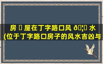 房 ☘ 屋在丁字路口风 🦋 水(位于丁字路口房子的风水吉凶与化解)